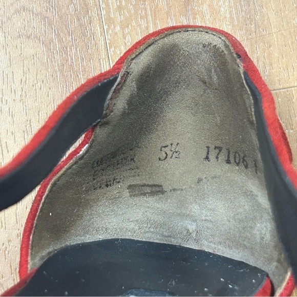 Paul Green Women’s Red and Black Suede Loafers - Picture 11 of 11